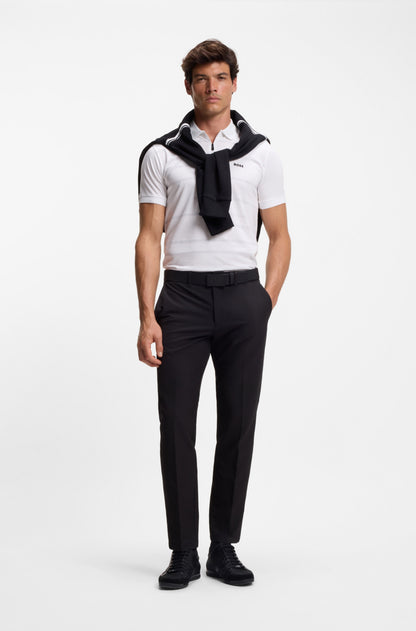 Cotton polo with zip RTW