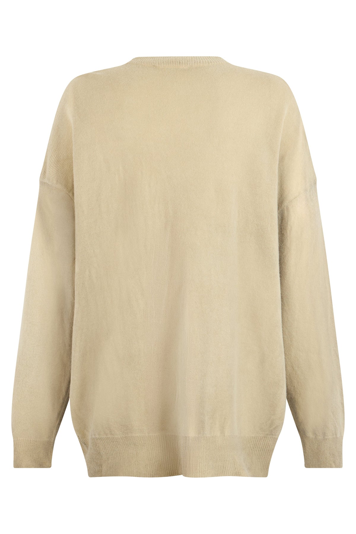 Wool sweater with destroyed effect RTW