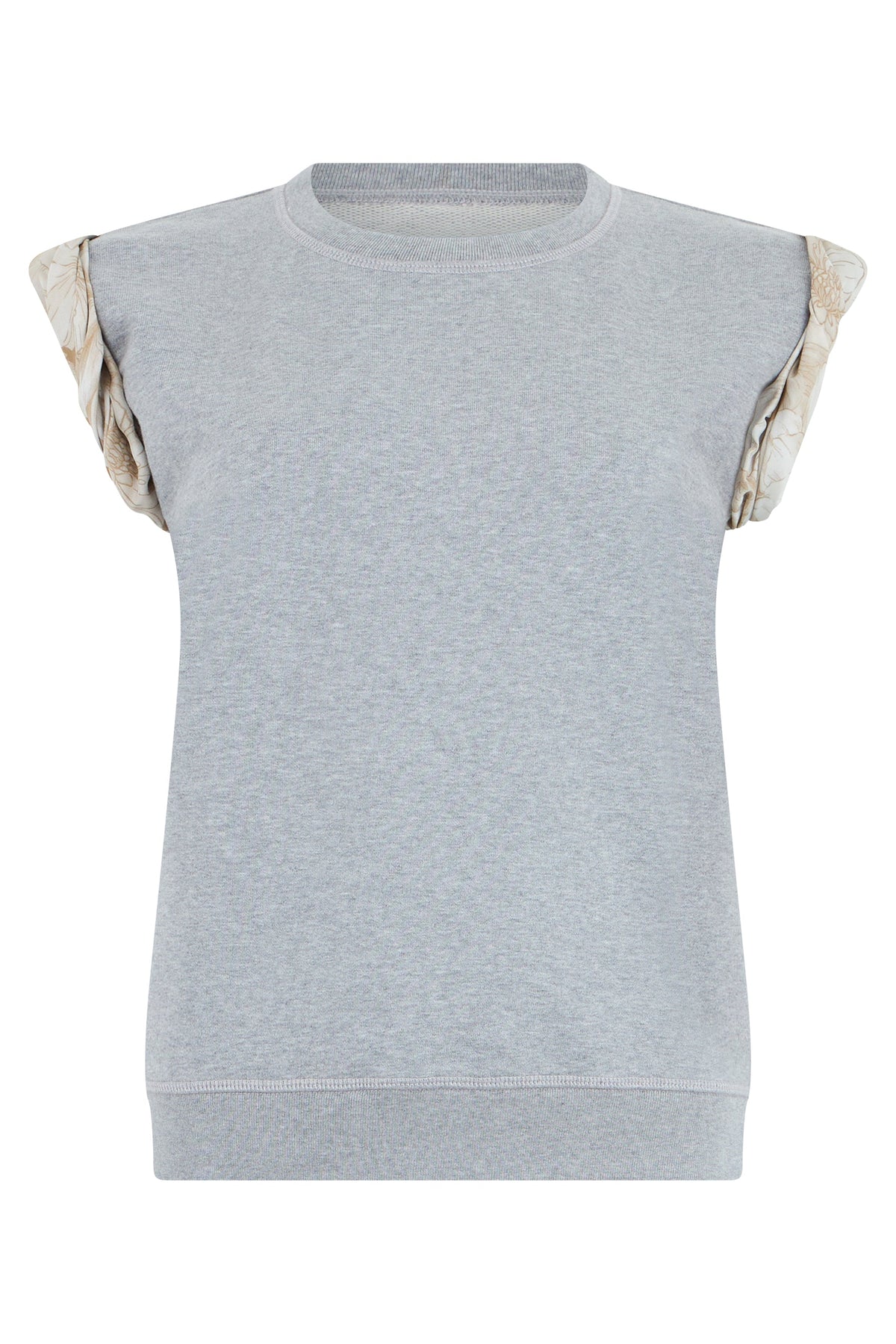 Cotton T-shirt with contrast sleeves RTW