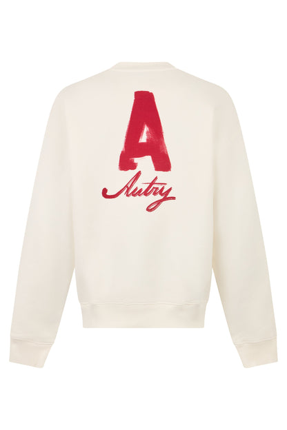 Cotton sweatshirt with printed logo RTW