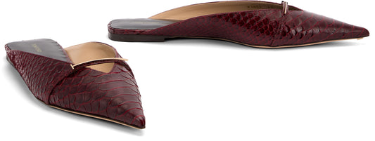 Printed Leather Mules RTW