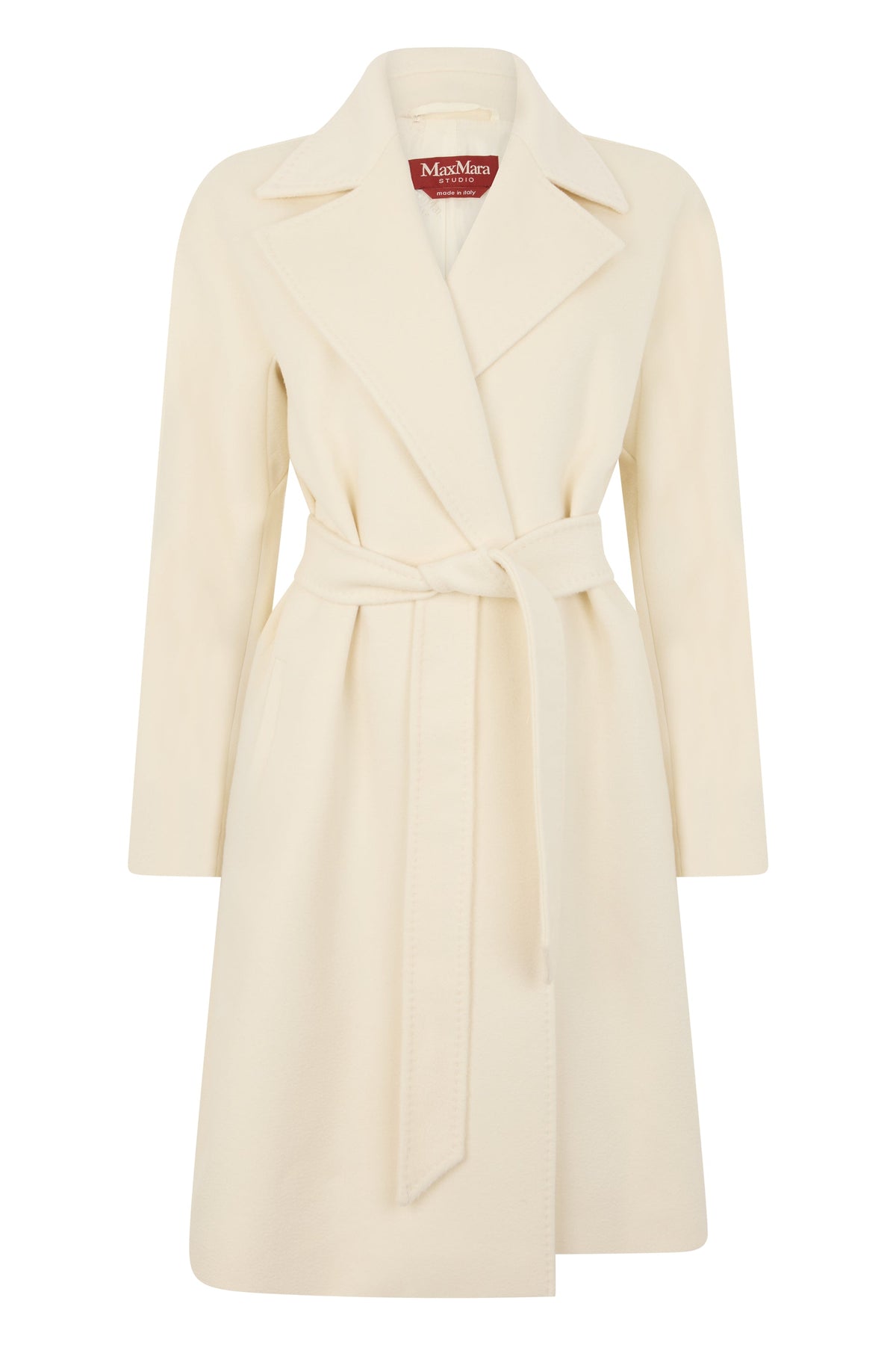 Coat with adjustable belt ACC