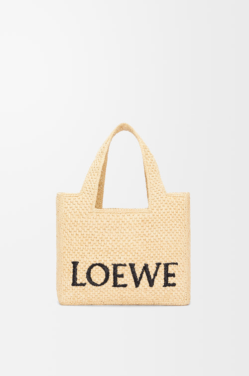 Loewe Paula's Ibiza Loewe font tote corn small