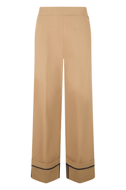 Wide Leg Trousers with Hem RTW