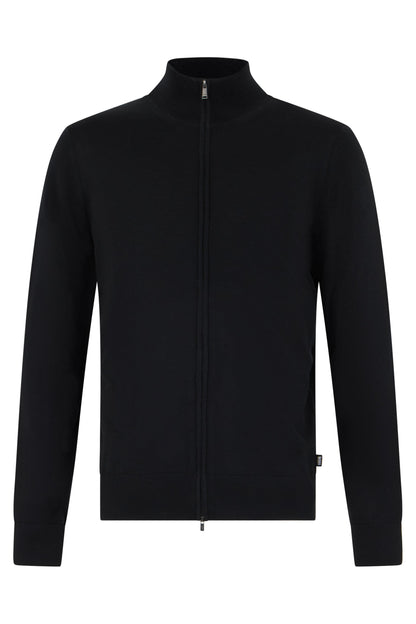 Wool cardigan with zipper RTW