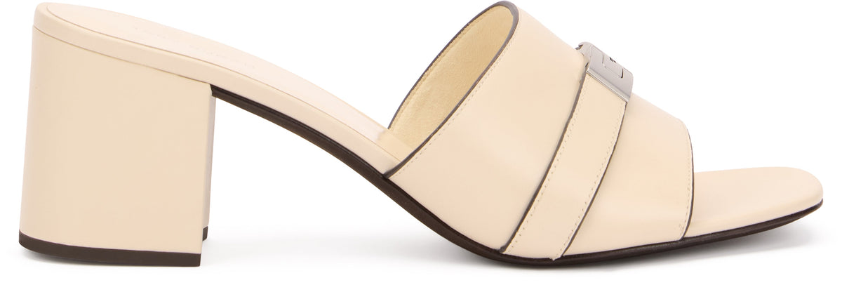 Heeled sandal in leather LeeLee SHOES