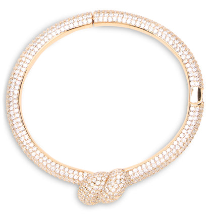 Bracelet with knot and decorative crystals RTW