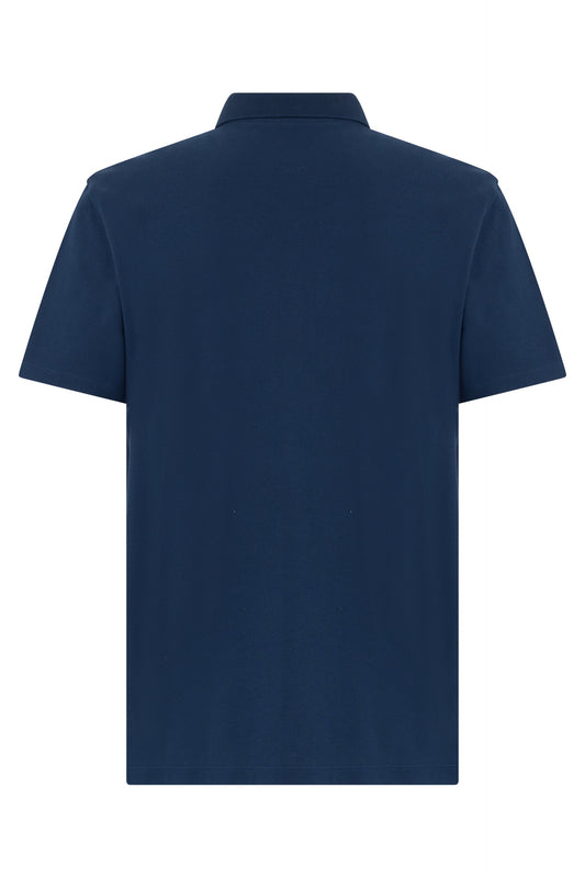 Pique cotton polo with VGold RTW