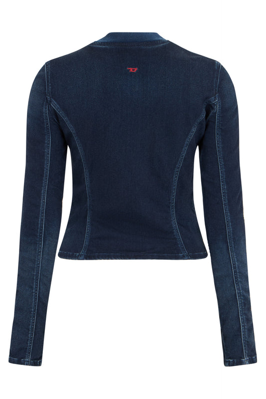 Denim jacket with zip RTW