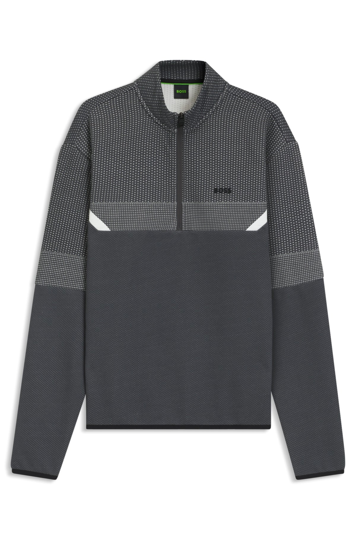 Sweatshirt in cotton blend with high collar and zip RTW