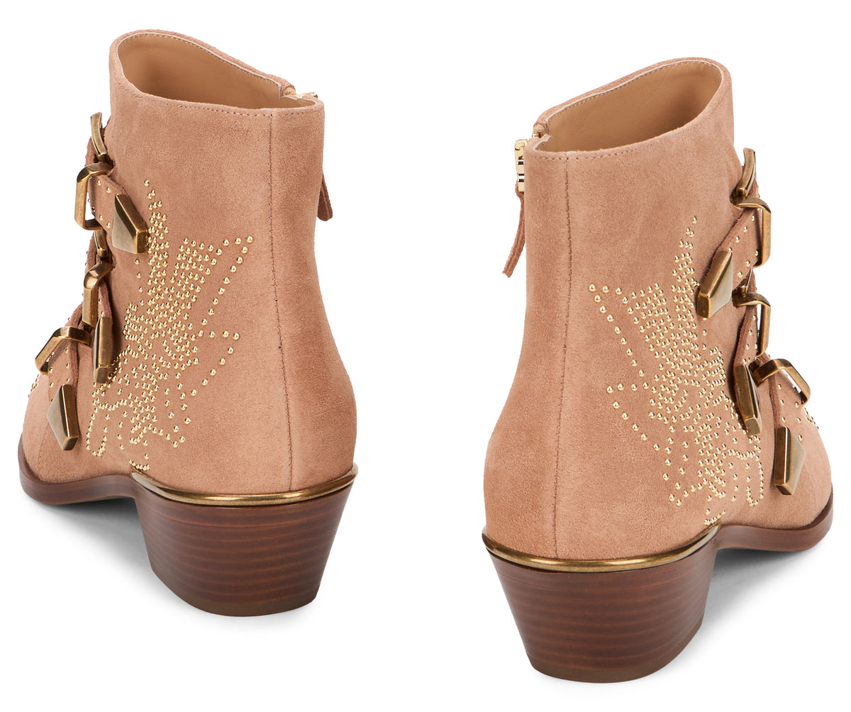 Chloé Susan ankle boots in suede with studs