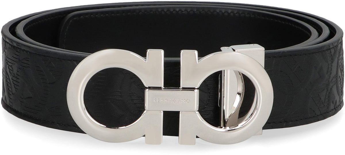 Gancini Reversible leather belt ACC