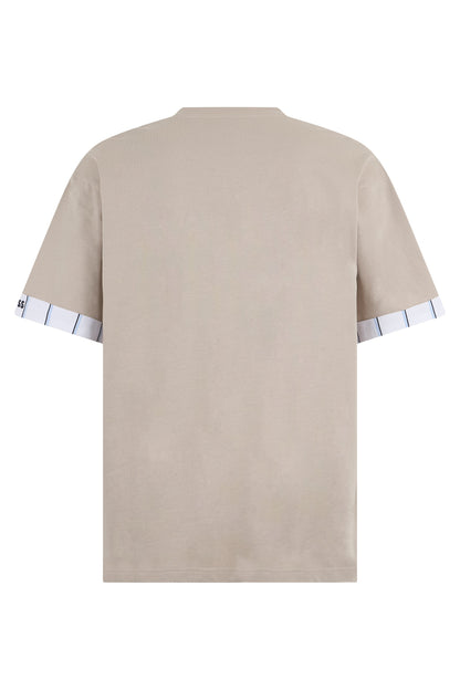 Cotton T-shirt with contrast sleeves RTW