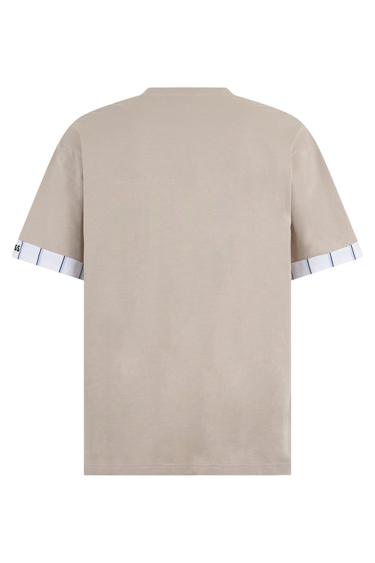 Cotton T-shirt with contrast sleeves RTW