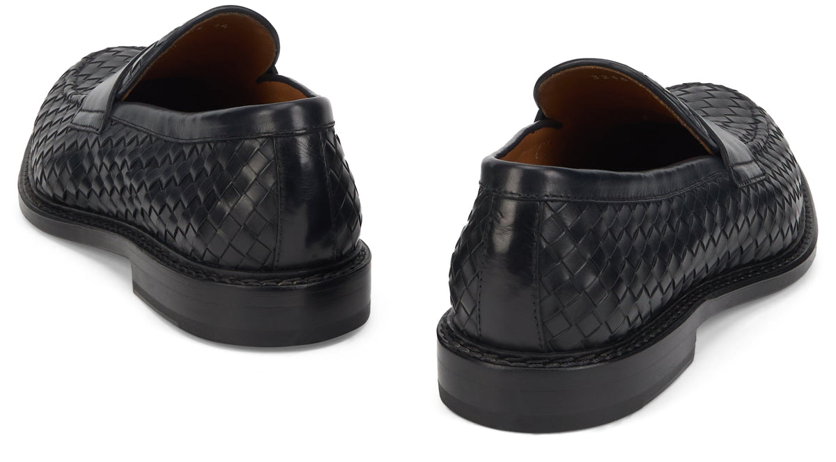 Woven leather moccasin RTW
