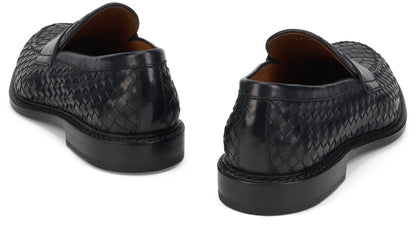 Woven leather moccasin RTW