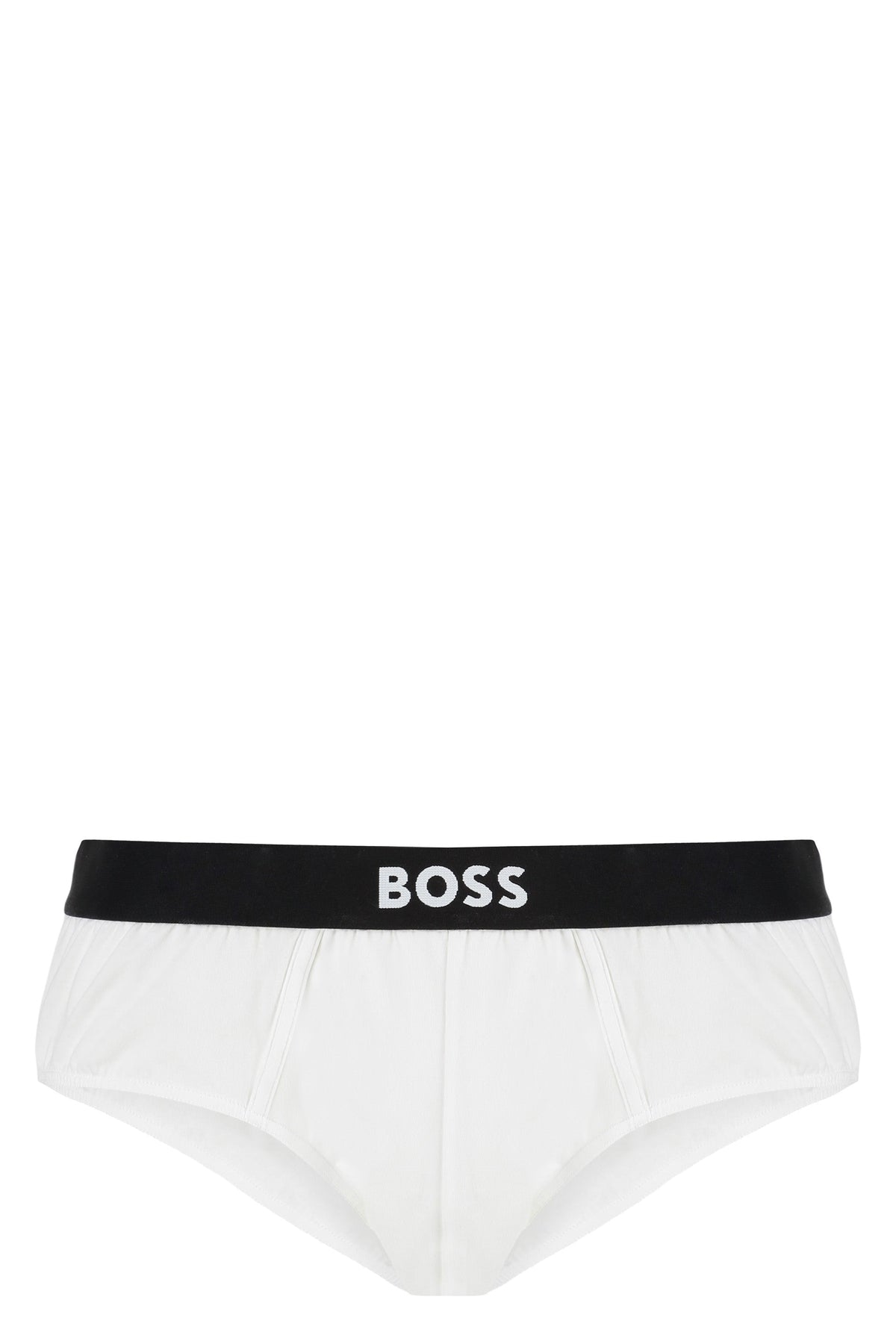 Set of three cotton briefs with logoed elastic band RTW