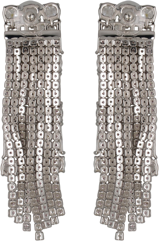 Crystal Pink Droplet earrings RTW