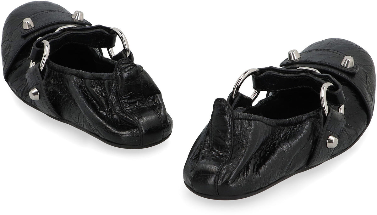 Balenciaga City Leather ballet flats
