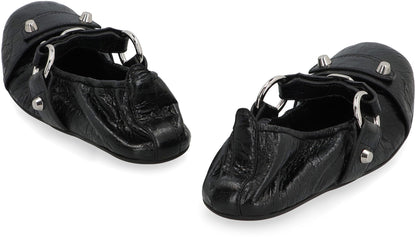 Balenciaga City Leather ballet flats