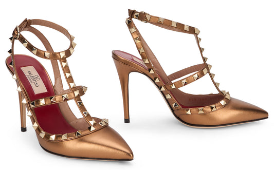 Valentino Garavani Rockstud pumps in laminated leather