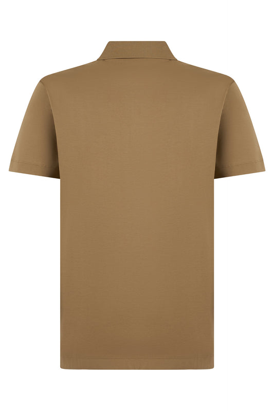 Cotton polo with logo RTW