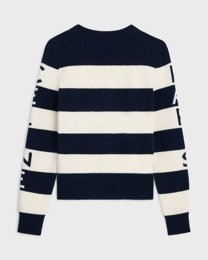 crew neck sweater in cashmere and wool RTW