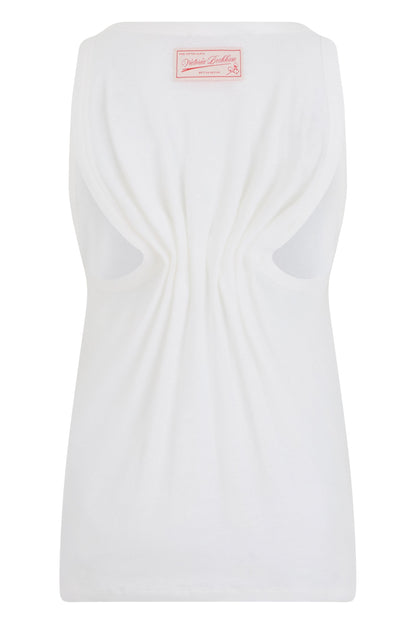 Tank top made of cotton and linen RTW