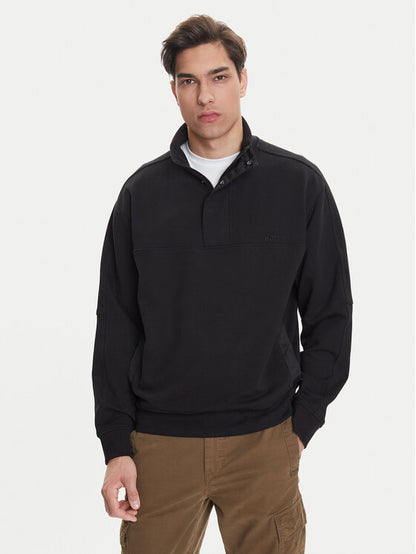 Cotton sweatshirt with high collar and zip RTW