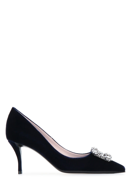 DEC. FLOWER STRASS B. SIN 65 PUMPS