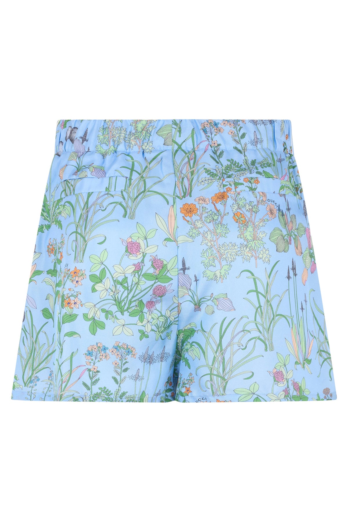 Silk printed twill bermuda RTW