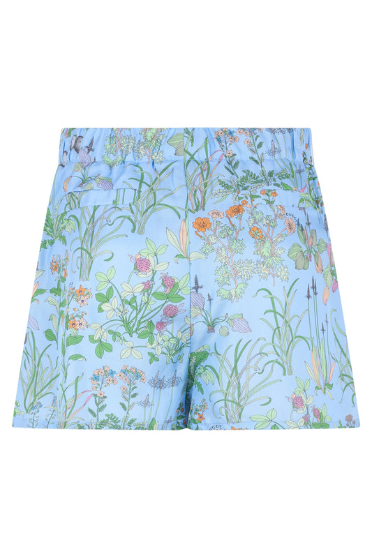 Silk printed twill bermuda RTW