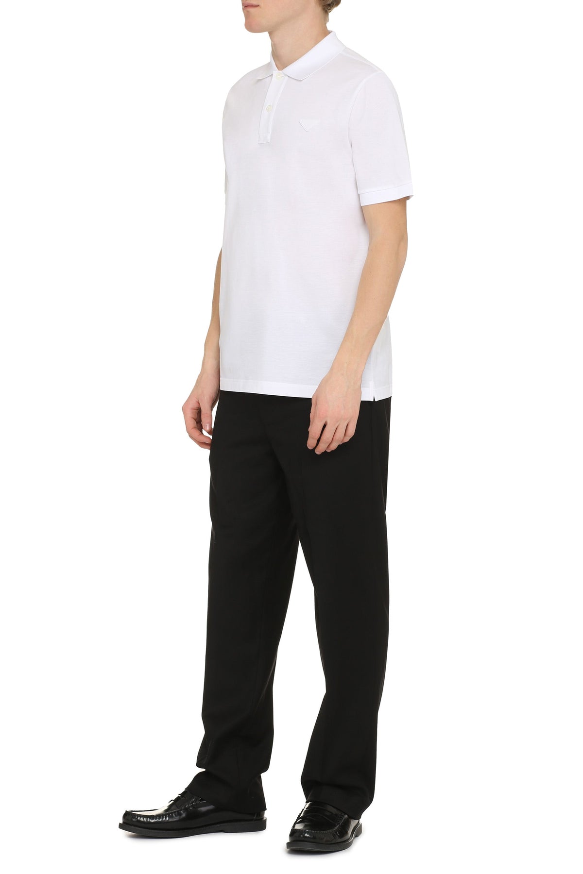 Short sleeve cotton pique polo shirt RTW
