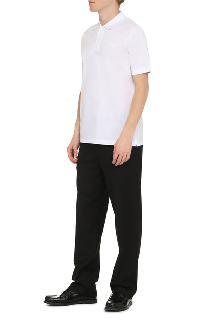 Short sleeve cotton pique polo shirt RTW