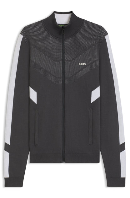 Cotton sweatshirt with zip and high collar RTW