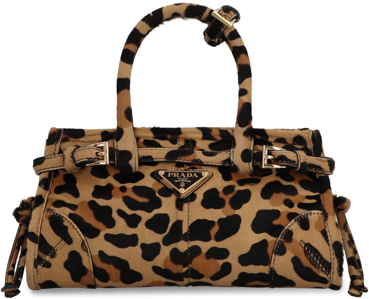 Prada Bonnie mini handbag in printed leather BAGS