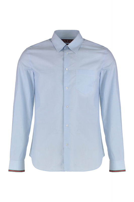 Cotton striped shirt with Web RTW