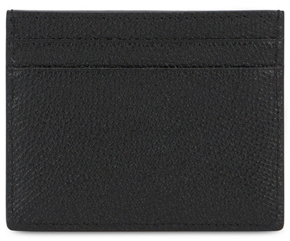 Logo detail leather card holder RTW