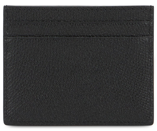 Logo detail leather card holder RTW