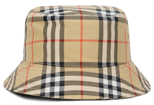 Bucket hat with checkered pattern ACC