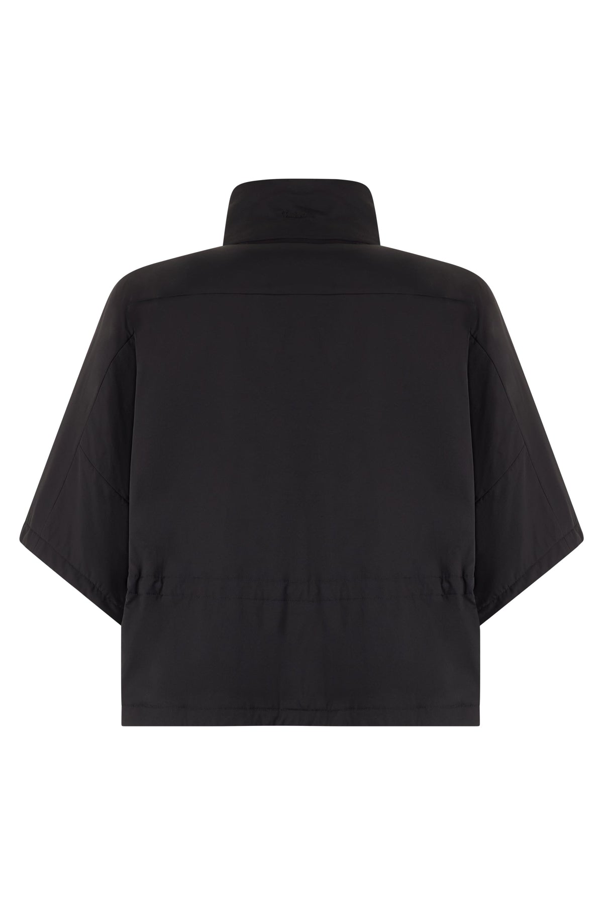 High collar poncho RTW