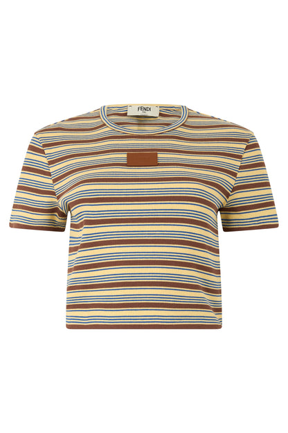 Striped cropped T-shirt RTW