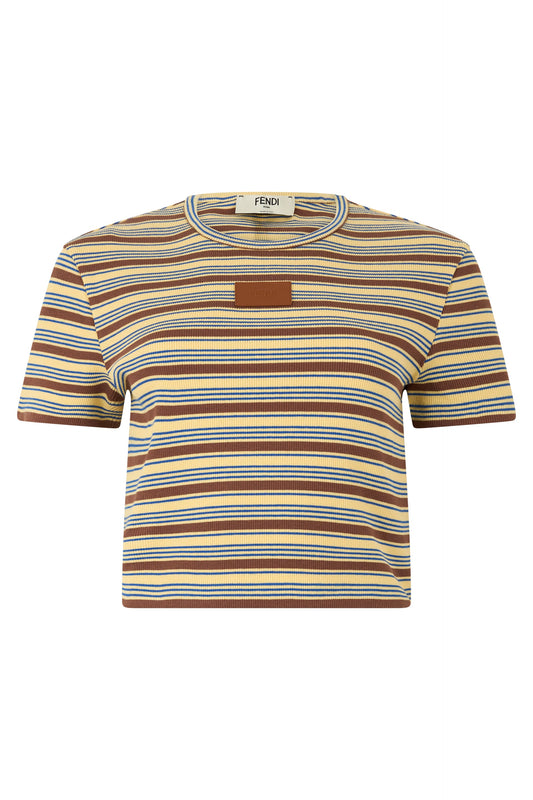 Striped cropped T-shirt RTW
