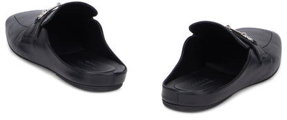 Slippers in leather with horsebit RTW