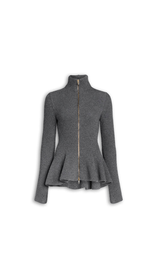 Alaia Peplum cardigan