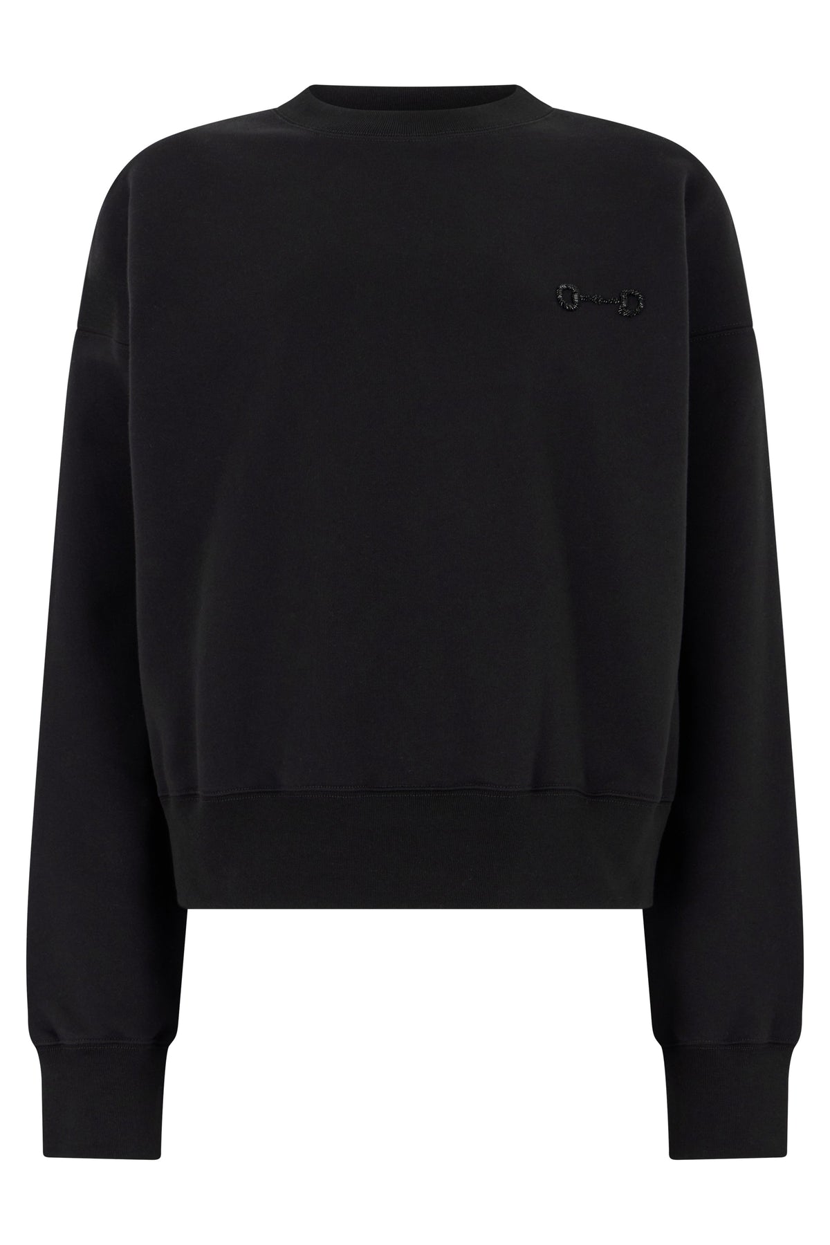 Sweatshirt in cotton jersey with embroidery RTW