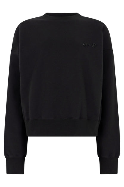 Sweatshirt in cotton jersey with embroidery RTW