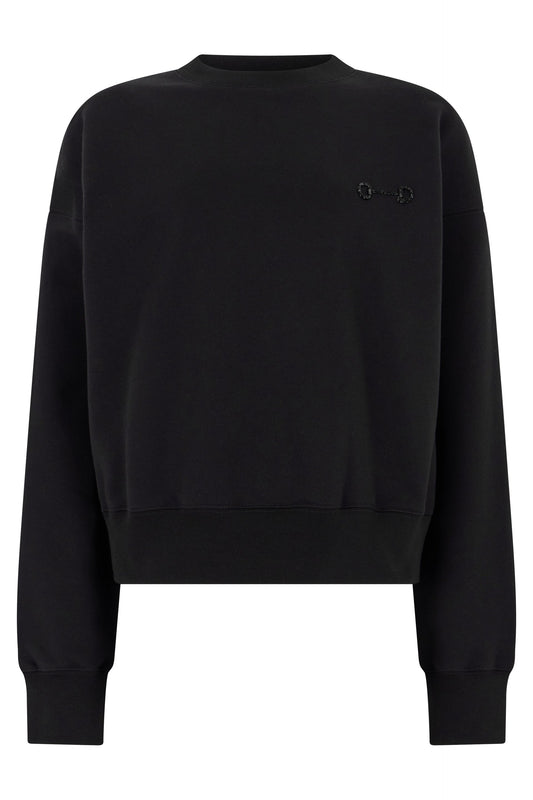 Sweatshirt in cotton jersey with embroidery RTW