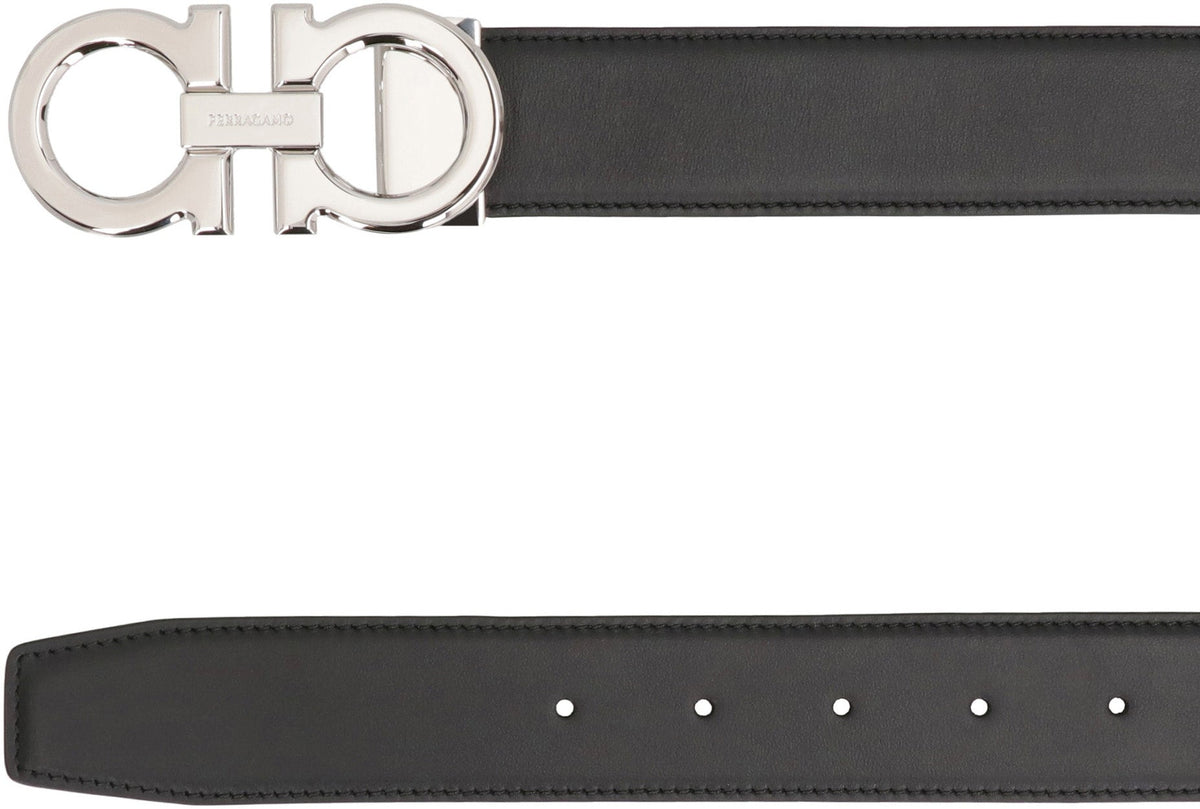 Gancini Reversible leather belt ACC
