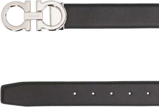 Gancini Reversible leather belt ACC